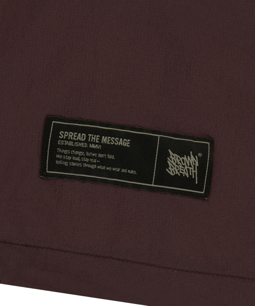 BROWNBREATH(ブラウンブレス)の「TAG LIGHT WINDBREAKER - BURGUNDY(ナイロンジャケット・レディース・その他・SMALL/MEDIUM/LARGE/X-LARGE)」の11枚目の写真