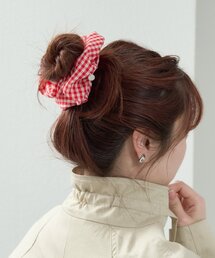 mystic | チャーム付きギンガムシュシュ(シュシュ)