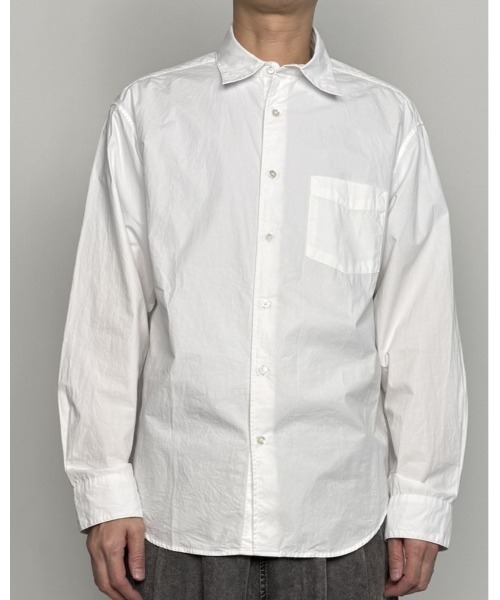 CrawLey edge(クローリーエッジ)の「【CrawLey edge/ クローリーエッジ】 Olympic cotton Regular Shirt/ オリンピック コットン レギュラー シャツ(シャツ/ブラウス・メンズ・ブルー/ホワイト・L/M)」の3枚目の写真