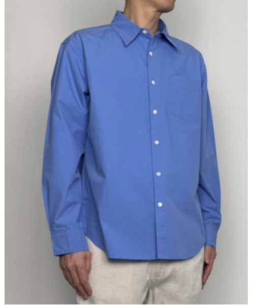 CrawLey edge(クローリーエッジ)の「【CrawLey edge/ クローリーエッジ】 Olympic cotton Regular Shirt/ オリンピック コットン レギュラー シャツ(シャツ/ブラウス・メンズ・ブルー/ホワイト・L/M)」の13枚目の写真