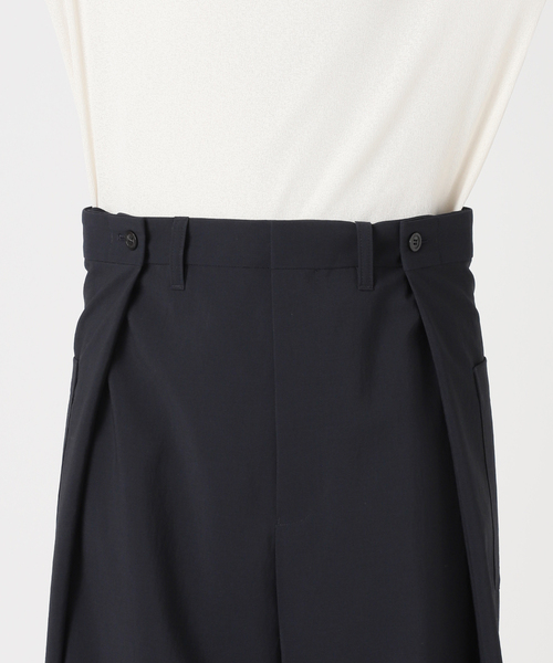 FRAMeWORK（フレームワーク）の「撥水強撚PEアジャストパンツ（スラックス・レディース・チャコールグレー/ネイビー・38/36/40）」の6枚目の写真