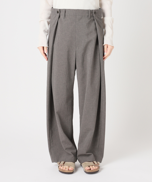 FRAMeWORK（フレームワーク）の「撥水強撚PEアジャストパンツ（スラックス・レディース・チャコールグレー/ネイビー・38/36/40）」の13枚目の写真