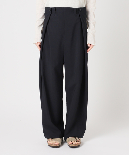 FRAMeWORK（フレームワーク）の「撥水強撚PEアジャストパンツ（スラックス・レディース・チャコールグレー/ネイビー・38/36/40）」の15枚目の写真