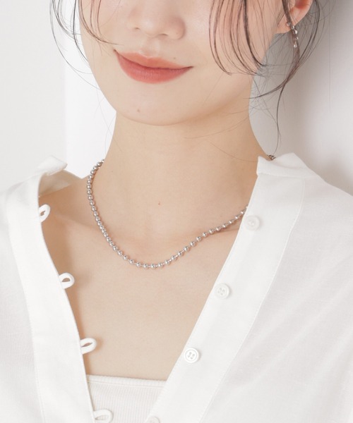 真鍮製ブラス4mm★70ｃｍ★ネックレスボールチェーン★中々出回らない太さです セール】4mmボールチェーンネックレス長さ40cm（ネックレス）｜NANO