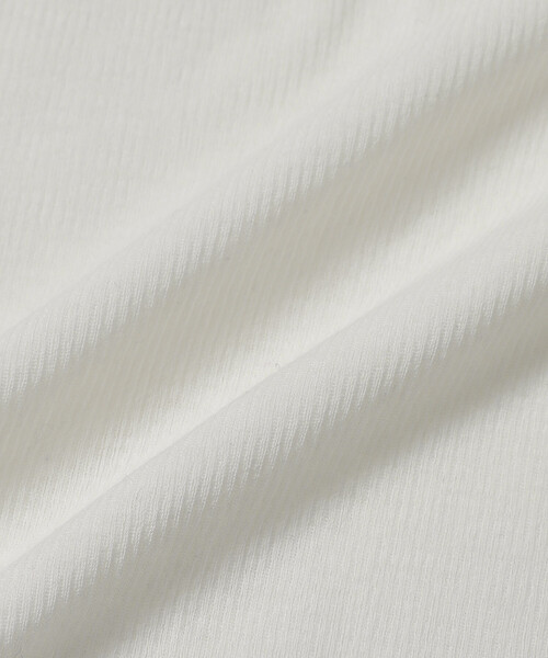 Firsthand(ファーストハンド)の「NOHRA/ノーラ Cotton rib long sleeve top / N26SS-C07 / バックオープン コットンリブ ロングスリーブ Tシャツ(Tシャツ/カットソー・レディース・ホワイト/ブラック・MEDIUM)」の11枚目の写真