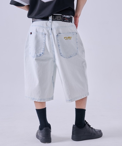 セール】FUBU フブ ブランド Denim Buggy Shorts/デニムバギーショーツ