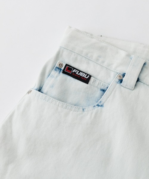 FUBU( フブ)の「FUBU フブ ブランド Denim Buggy Shorts/デニムバギーショーツ(デニムパンツ・メンズ・ライトブルー/ホワイト/ブラック・XXL/XL/L/M)」の9枚目の写真