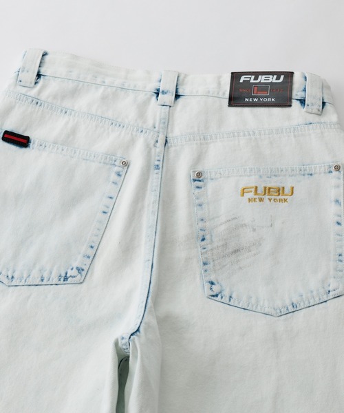 FUBU( フブ)の「FUBU フブ ブランド Denim Buggy Shorts/デニムバギーショーツ(デニムパンツ・メンズ・ライトブルー/ホワイト/ブラック・XXL/XL/L/M)」の12枚目の写真