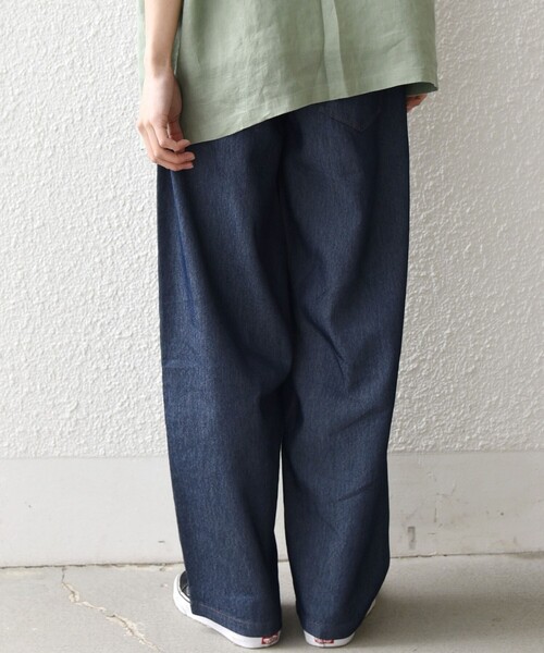 SHIPS any（シップス エニィ）の「SHIPS any: ライト メッシュ デニム 1タック リラックス パンツ (セットアップ対応)◆（デニムパンツ・メンズ・ネイビー/ブルー/チャコールグレー・MEDIUM/LARGE）」の19枚目の写真