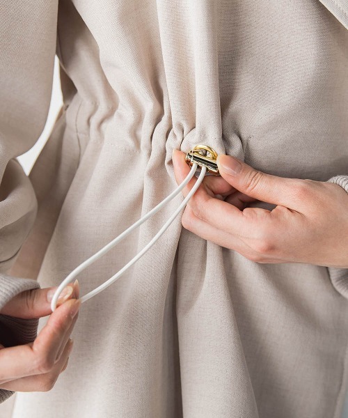 Droite lautreamont（ドロワットロートレアモン）の「タンブラーオックスドロストジャケット（その他アウター・レディース・ベージュ/チャコールグレー・M/S）」の9枚目の写真