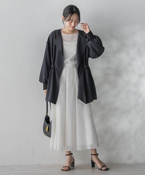 Droite lautreamont（ドロワットロートレアモン）の「タンブラーオックスドロストジャケット（その他アウター・レディース・ベージュ/チャコールグレー・M/S）」の19枚目の写真