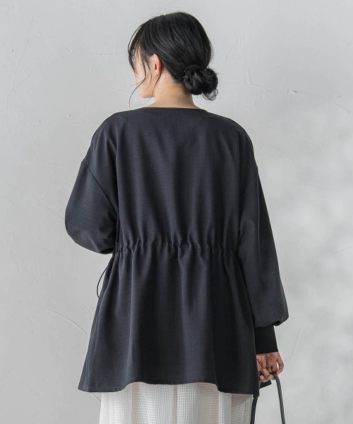 Droite lautreamont（ドロワットロートレアモン）の「タンブラーオックスドロストジャケット（その他アウター・レディース・ベージュ/チャコールグレー・M/S）」の18枚目の写真