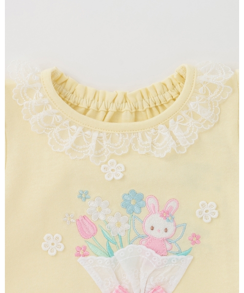 mezzo piano(メゾピアノ)の「フェアリーブーケ 半袖Tシャツ(Tシャツ/カットソー・キッズ・クリーム/ライトピンク・80cm/100cm/90cm)」の11枚目の写真