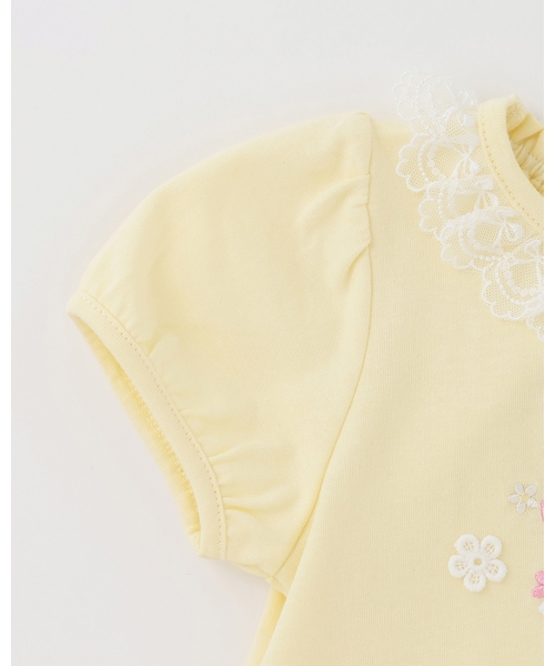 mezzo piano(メゾピアノ)の「フェアリーブーケ 半袖Tシャツ(Tシャツ/カットソー・キッズ・クリーム/ライトピンク・80cm/100cm/90cm)」の10枚目の写真