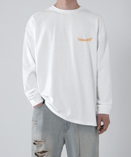En serio TOKYO（エンソリオトーキョー）の「【SIDEWAYSTANCE】クエスト長袖Tシャツ SIDE23-210（Tシャツ/カットソー・メンズ・ブラック/ホワイト/パープル/ダークブルー・SMALL/MEDIUM/LARGE/X-LARGE）」の10枚目の写真