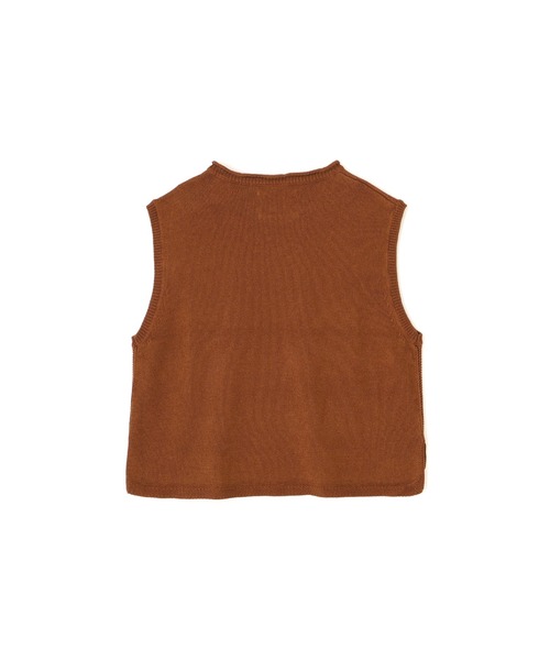 MHL.（エムエイチエル）の「WA-SHI COTTON KNIT（ニット/セーター・レディース・ネイビー/レンガ・2）」の8枚目の写真