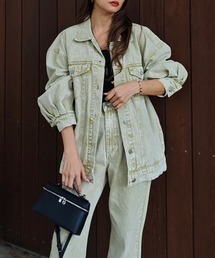 esutoreja（エストレジャ）の「ケミカルウォッシュカラーデニムジャケット（デニムジャケット）」