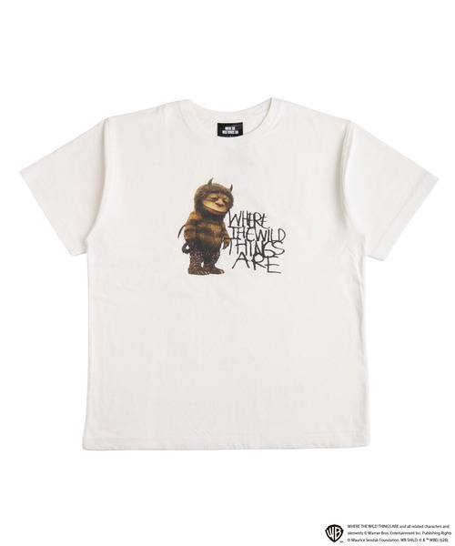 WESTSEA(ウエストシー)の「かいじゅうたちのいるところ / WHERE THE WILD THINGS ARE ヴィンテージライク ムービーグラフィック 半袖Tシャツ(Tシャツ/カットソー・メンズ・ホワイト/ブラック/ブラック系その他/ホワイト系その他・L/M)」の3枚目の写真
