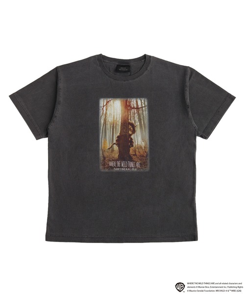 WESTSEA(ウエストシー)の「かいじゅうたちのいるところ / WHERE THE WILD THINGS ARE ヴィンテージライク ムービーグラフィック 半袖Tシャツ(Tシャツ/カットソー・メンズ・ホワイト/ブラック/ブラック系その他/ホワイト系その他・L/M)」の1枚目の写真