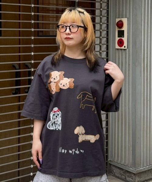 Candy Stripper(キャンディストリッパー)の「PLAY WITH ME Tシャツ(Tシャツ/カットソー・レディース・ブラック/オフホワイト/ブルー系その他2・FREE)」の13枚目の写真