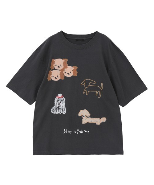 Candy Stripper(キャンディストリッパー)の「PLAY WITH ME Tシャツ(Tシャツ/カットソー・レディース・ブラック/オフホワイト/ブルー系その他2・FREE)」の19枚目の写真