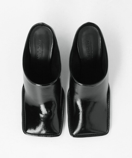 MARW UNITED ARROWS(マルゥ ユナイテッドアローズ)の「<MARW UNITED ARROWS+ODETTE E ODILE>スクエア ウェッジ ミュール(その他シューズ・レディース・ブラック・23.5cm/22.5cm/24.5cm/23cm/25cm/22cm/24cm)」の3枚目の写真