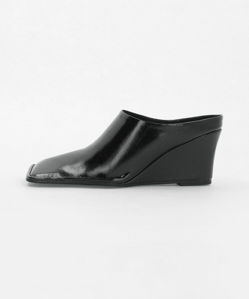 MARW UNITED ARROWS(マルゥ ユナイテッドアローズ)の「<MARW UNITED ARROWS+ODETTE E ODILE>スクエア ウェッジ ミュール(その他シューズ・レディース・ブラック・23.5cm/22.5cm/24.5cm/23cm/25cm/22cm/24cm)」の2枚目の写真