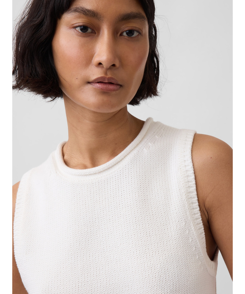 GAP(ギャップ)の「コットン100% ニットベスト(ベスト・レディース・レッド/マルチ/オフホワイト・M/L/XL/XS/S/XXS)」の12枚目の写真
