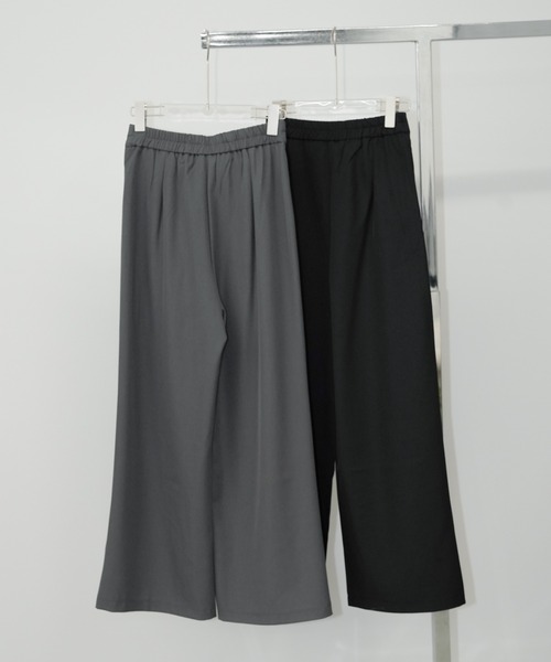 アシンメトリーラップワイドパンツ chw26s193-ファッション通販サイト