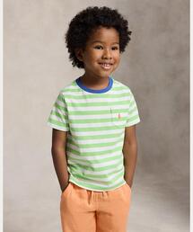 POLO RALPH LAUREN CHILDRENSWEAR（ポロ ラルフ ローレン チルドレンズウェア）の「ストライプド コットン ジャージー ポケット Tシャツ（Tシャツ/カットソー）」