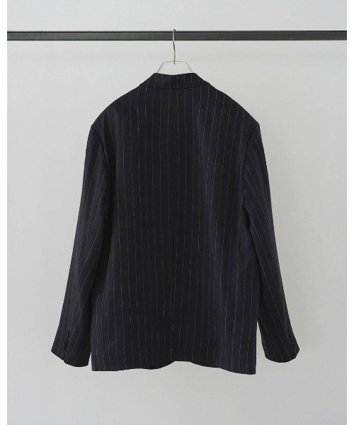 anuke(アンヌーク)の「Over Linen Jacket 62610104(テーラードジャケット・レディース・ネイビー/ブラウン・38/36)」の17枚目の写真