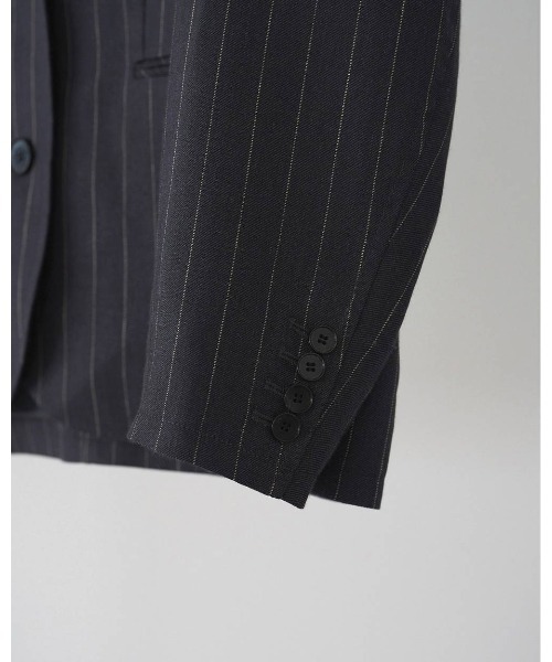 anuke(アンヌーク)の「Over Linen Jacket 62610104(テーラードジャケット・レディース・ネイビー/ブラウン・38/36)」の22枚目の写真