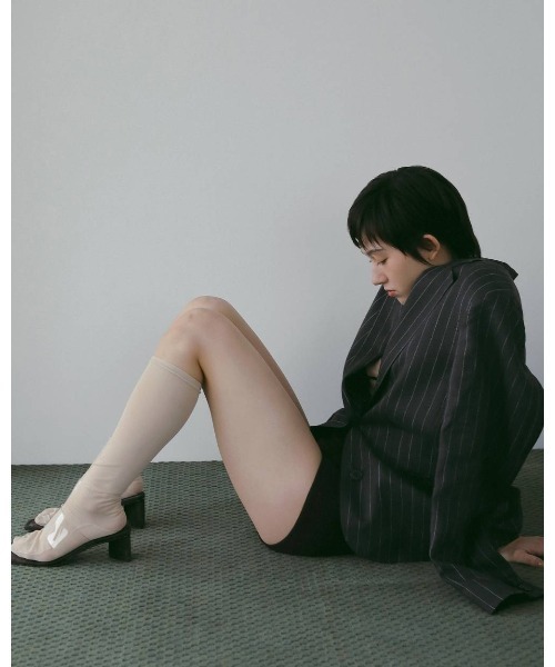 anuke(アンヌーク)の「Over Linen Jacket 62610104(テーラードジャケット・レディース・ネイビー/ブラウン・38/36)」の5枚目の写真