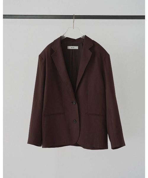 anuke(アンヌーク)の「Over Linen Jacket 62610104(テーラードジャケット・レディース・ネイビー/ブラウン・38/36)」の15枚目の写真