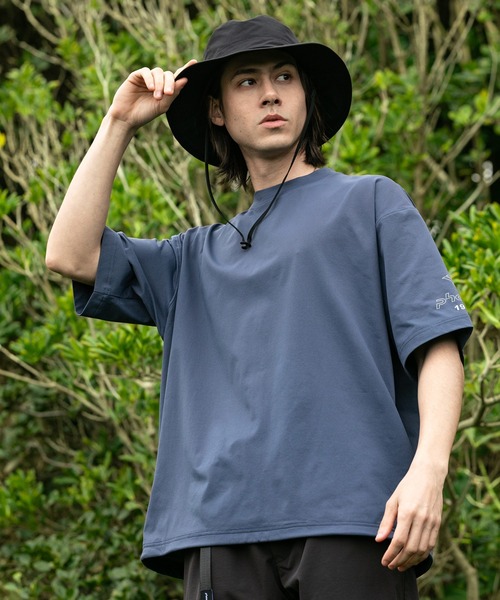 phenix outdoor(フェニックスアウトドア)の「phenix outdoor(フェニックスアウトドア) PHENIX WIDE T-SHIRTS / フェニックス ワイドTシャツ(Tシャツ/カットソー・メンズ・クリアブルー/オフホワイト/ブラック/ネイビー/ライトグリーン・S/XS/XL/L/M)」の4枚目の写真