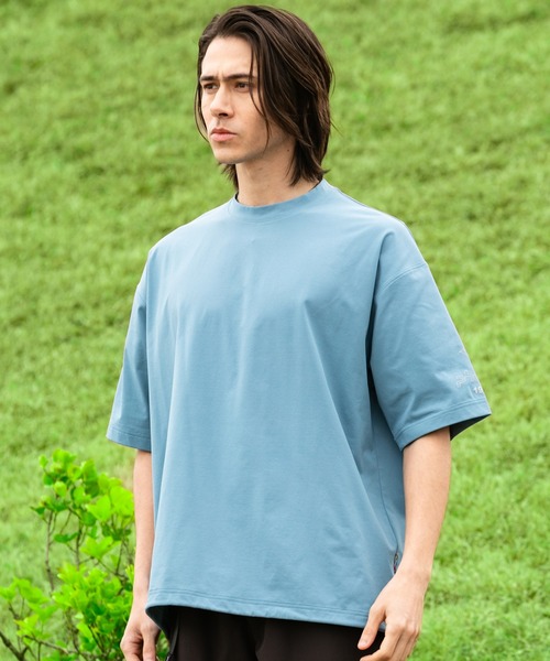 phenix outdoor(フェニックスアウトドア)の「phenix outdoor(フェニックスアウトドア) PHENIX WIDE T-SHIRTS / フェニックス ワイドTシャツ(Tシャツ/カットソー・メンズ・クリアブルー/オフホワイト/ブラック/ネイビー/ライトグリーン・S/XS/XL/L/M)」の5枚目の写真