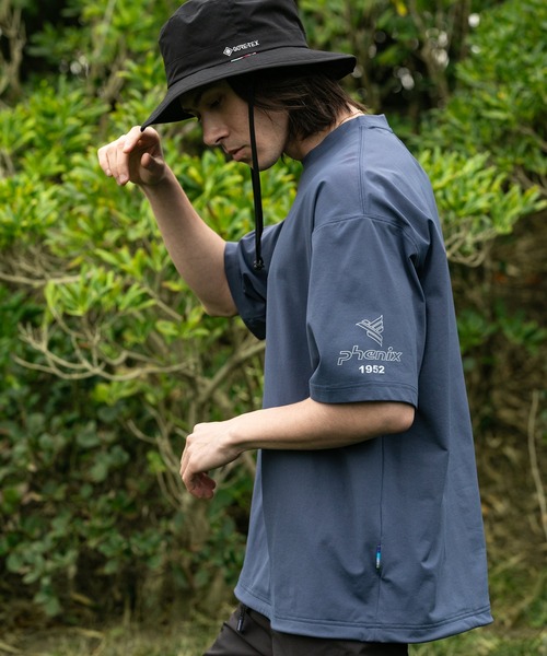 phenix outdoor(フェニックスアウトドア)の「phenix outdoor(フェニックスアウトドア) PHENIX WIDE T-SHIRTS / フェニックス ワイドTシャツ(Tシャツ/カットソー・メンズ・クリアブルー/オフホワイト/ブラック/ネイビー/ライトグリーン・S/XS/XL/L/M)」の14枚目の写真