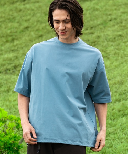phenix outdoor(フェニックスアウトドア)の「phenix outdoor(フェニックスアウトドア) PHENIX WIDE T-SHIRTS / フェニックス ワイドTシャツ(Tシャツ/カットソー・メンズ・クリアブルー/オフホワイト/ブラック/ネイビー/ライトグリーン・S/XS/XL/L/M)」の11枚目の写真