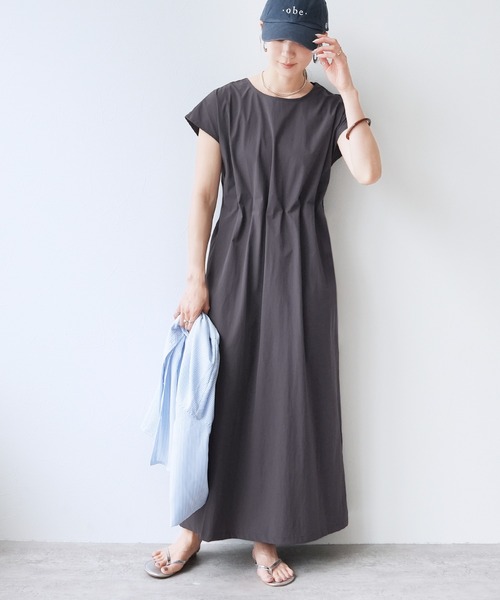 reca(レカ)の「ウエストタックワンピースラッシュガード(ラッシュガード・レディース・ブラック/チャコールグレー・M)」の21枚目の写真