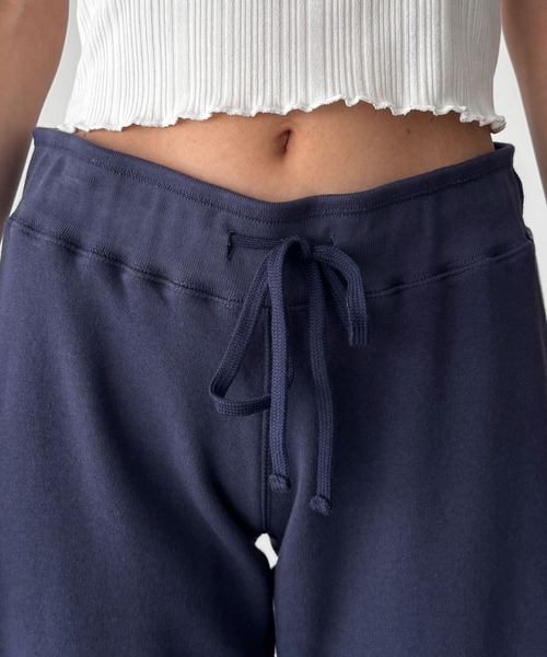 CANAL JEAN（キャナルジーン）の「El mar　ローライズラインパンツ（スウェットパンツ・レディース・チャコールグレー/ネイビー・ONE SIZE）」の14枚目の写真