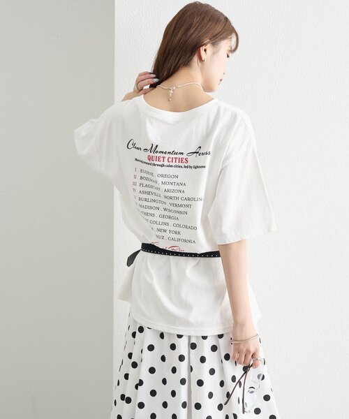 mystic(ミスティック)の「BIGロックT(Tシャツ/カットソー・レディース・チャコールグレー/オフホワイト/ピンク・FREE)」の12枚目の写真