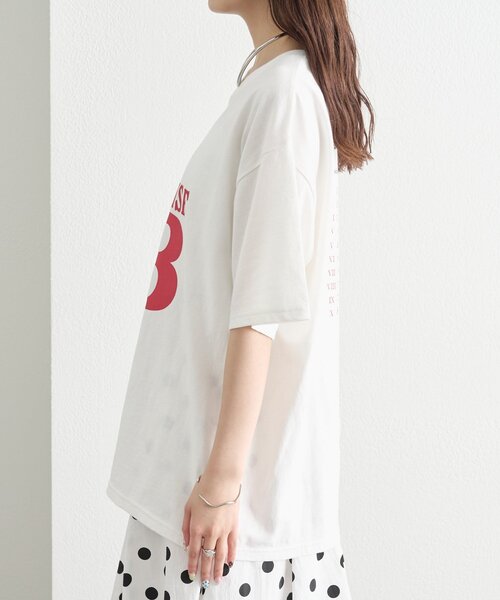 mystic(ミスティック)の「BIGロックT(Tシャツ/カットソー・レディース・チャコールグレー/オフホワイト/ピンク・FREE)」の22枚目の写真