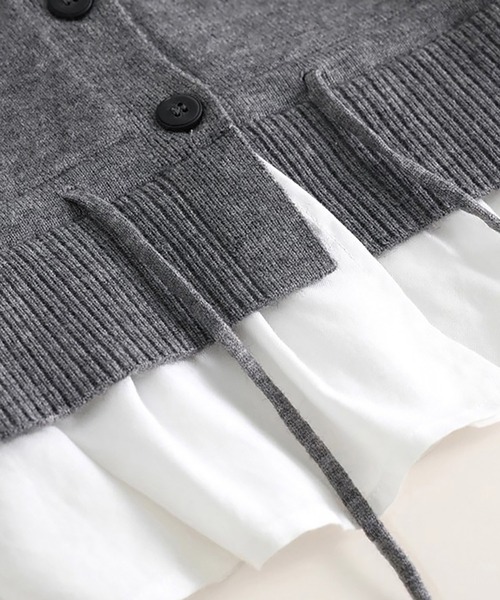 Doux Belle(ドゥーベル)の「レイヤード風ドッキングブラウス(シャツ/ブラウス・レディース・グレー・LARGE/MEDIUM)」の6枚目の写真