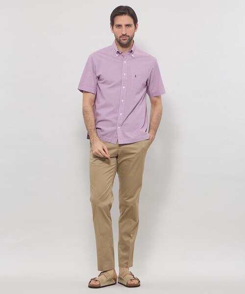 MACKINTOSH LONDON(マッキントッシュ ロンドン)の「【WEB・一部店舗限定】シアサッカー半袖釦ダウンシャツ(シャツ/ブラウス・メンズ・ネイビー/グレー/ブルー系その他4/パープル系その他4・L/M/XL)」の8枚目の写真