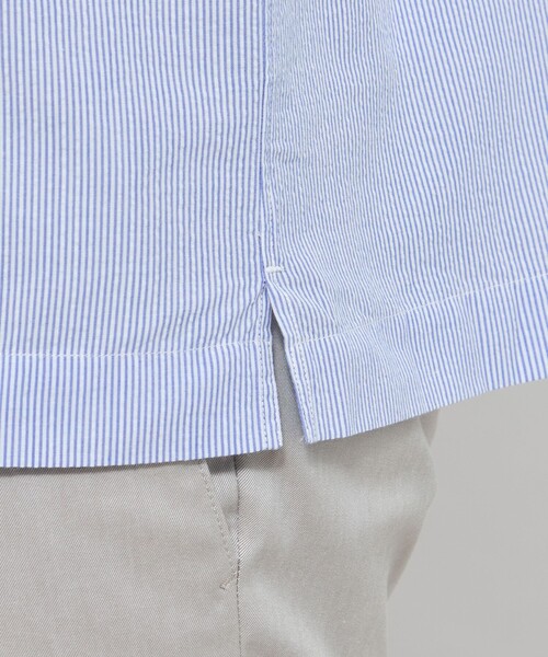 MACKINTOSH LONDON(マッキントッシュ ロンドン)の「【WEB・一部店舗限定】シアサッカー半袖釦ダウンシャツ(シャツ/ブラウス・メンズ・ネイビー/グレー/ブルー系その他4/パープル系その他4・L/M/XL)」の13枚目の写真