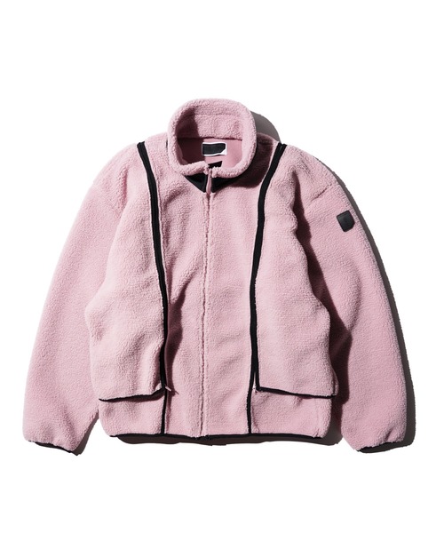 PHINGERIN（フィンガリン）の「PHINGERIN / フィンガリン NOREN BOA FLEECE JACKET (PD-252-JK-061)（その他アウター・メンズ・ピンク・LARGE）」の7枚目の写真
