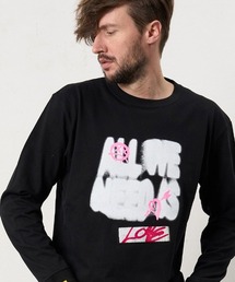 mlt5684- 5.6ozコットン天竺 ALLWENEEDISシークインLS Tシャツ(624-02898)