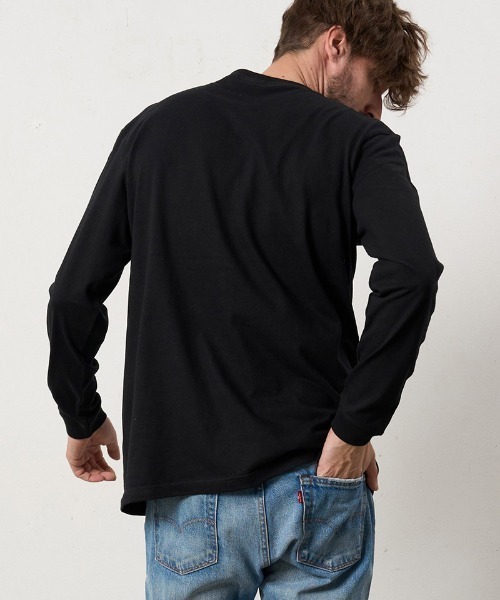 STUD MUFFIN(スタッドマフィン)の「mlt5684- 5.6ozコットン天竺 ALLWENEEDISシークインLS Tシャツ(624-02898)(Tシャツ/カットソー・メンズ・ブラック/チャコールグレー/ホワイト・2/3/4)」の11枚目の写真