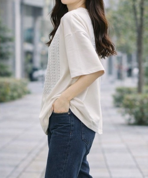 PATRIOT TAXI SELECT(パトリオットタクシーセレクト)の「【KILA MODA】きらめきロゴデザインプルオーバー(Tシャツ/カットソー・レディース・オフホワイト/グレー/ブラック・MEDIUM/LARGE/LL/3L)」の13枚目の写真