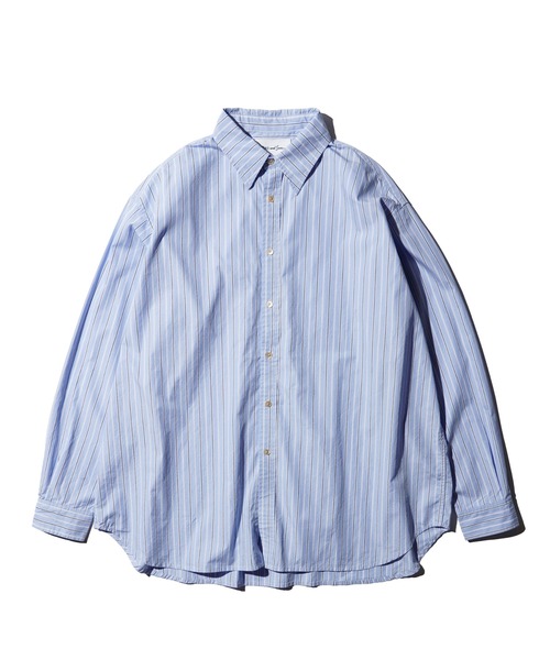 MAUI and Sons（マウイアンドサンズ）の「Maui & Sons / マウイアンドサンズ Pacific Big Shirt ストライプ ビッグシャツ（シャツ/ブラウス・メンズ・ベージュ/ブルー/マルチ・MEDIUM/LARGE）」の13枚目の写真